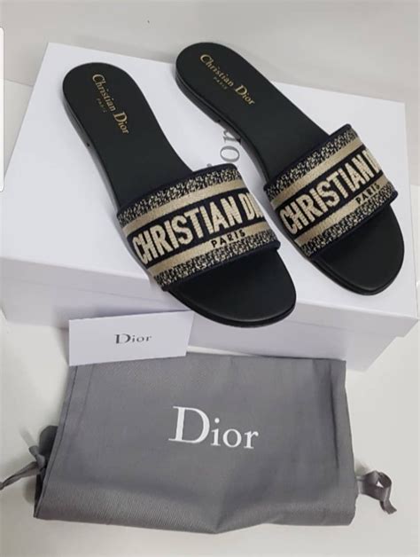 christian dior flat sandal|realreal christian dior sandals.